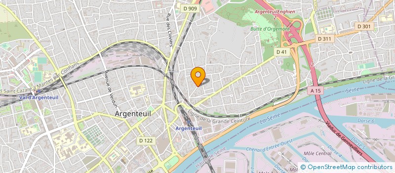 localisation de l'entreprise ARTCAD  ARGENTEUIL