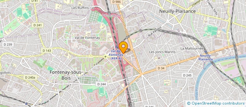localisation de l'entreprise ARTCAD à FONTENAY-SOUS-BOIS