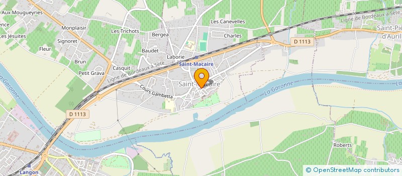 localisation de l'entreprise ARTCADRE GALERIE D ART ET D ARTISANT  SAINT-MACAIRE