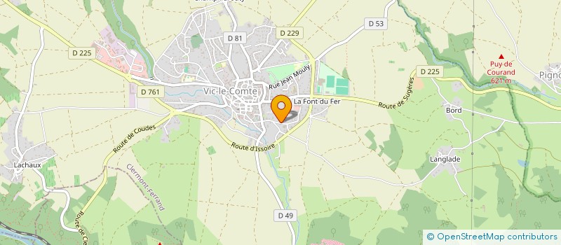 localisation de l'entreprise ARTCARA  VIC-LE-COMTE