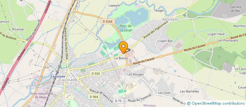 localisation de l'entreprise ARTCAUSS à MONTEILS
