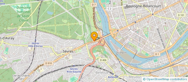 localisation de l'entreprise ARTCERAM TERRES D'EMPREINTES à SEVRES