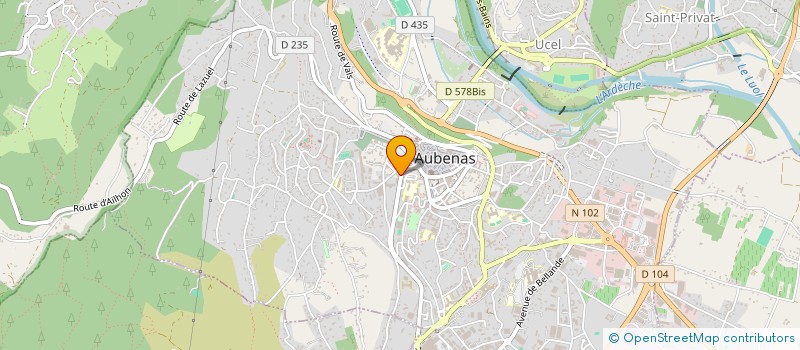 localisation de l'entreprise ARTCHIMIE à AUBENAS