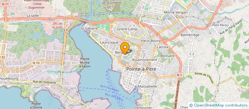 localisation de l'entreprise ARTCOM'IMPRIM à POINTE-A-PITRE