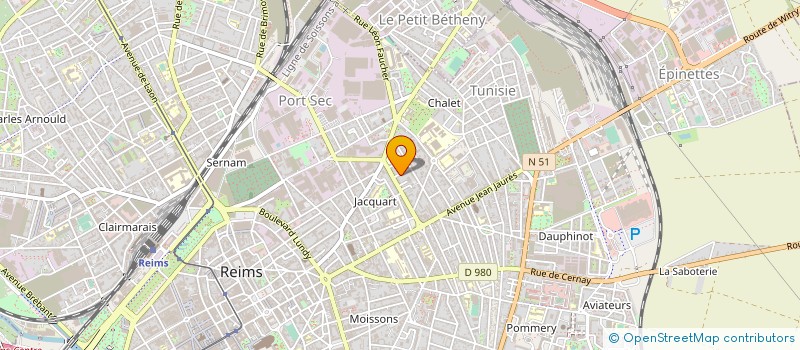 localisation de l'entreprise ARTCOM REIMS  REIMS