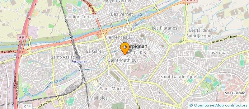 localisation de l'entreprise ARTCOMPAS à PERPIGNAN