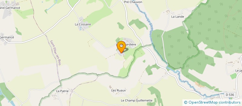 localisation de l'entreprise ARTCOMPRETEXTE à SAINT-ELLIER-LES-BOIS