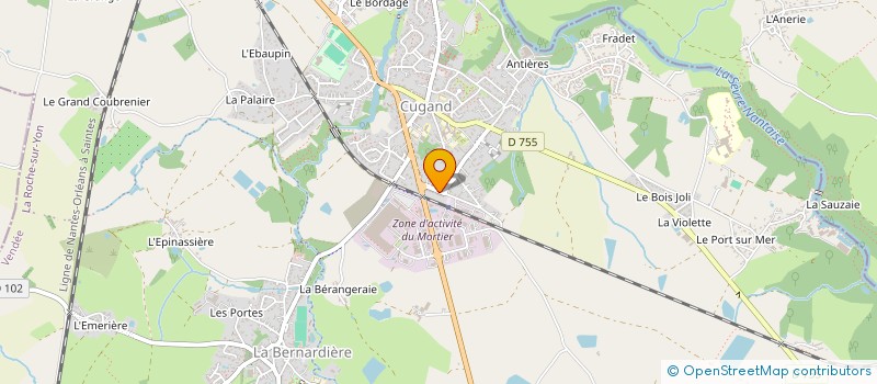 localisation de l'entreprise ARTCOULEUR  CUGAND