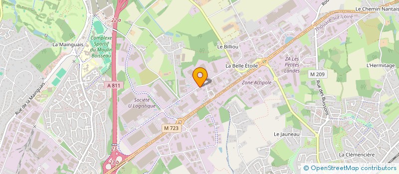 localisation de l'entreprise ARTCREABOIS à CARQUEFOU