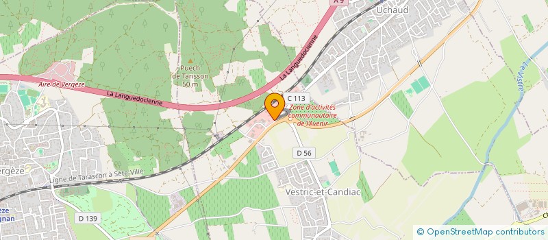 localisation de l'entreprise ARTD&CO  VESTRIC-ET-CANDIAC