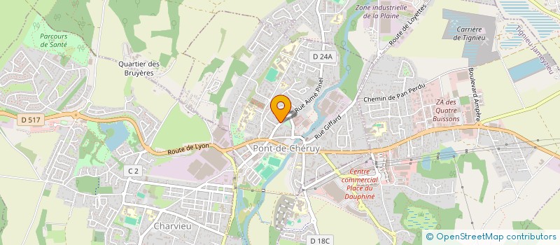 localisation de l'entreprise ARTDECO.BAT  PONT-DE-CHERUY