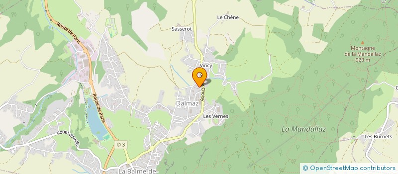 localisation de l'entreprise ARTDECO COVERING  LA BALME-DE-SILLINGY