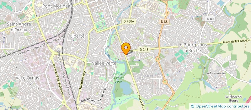 localisation de l'entreprise ARTDECO VENDEE CONCEPT  LA ROCHE-SUR-YON