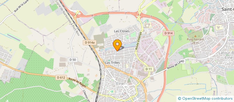 localisation de l'entreprise ARTDENT  ELNE