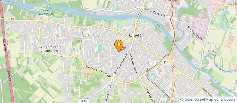 localisation de l'entreprise ARTDENT à OLIVET