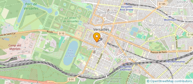 localisation de l'entreprise ARTDIES à VERSAILLES