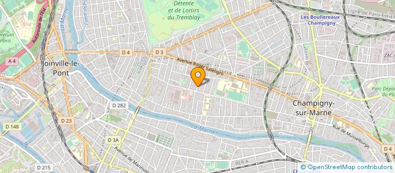 localisation de l'entreprise ARTE AMENAGEMENTS à CHAMPIGNY-SUR-MARNE