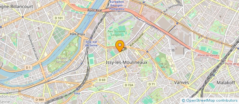 localisation de l'entreprise ARTE / COFINOVA 19 à ISSY-LES-MOULINEAUX