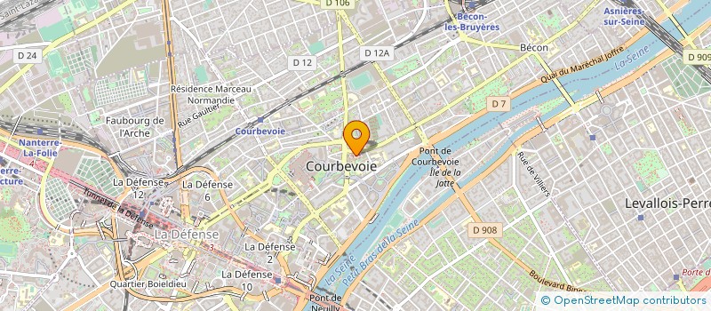 localisation de l'entreprise ARTE DIEM MILLENIUM à COURBEVOIE