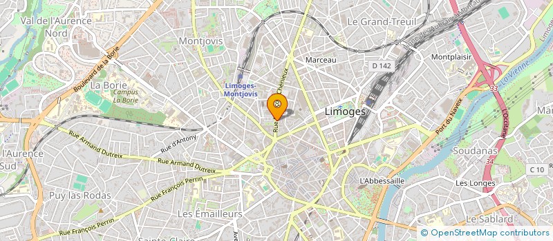 localisation de l'entreprise ARTE INTERIORS à LIMOGES