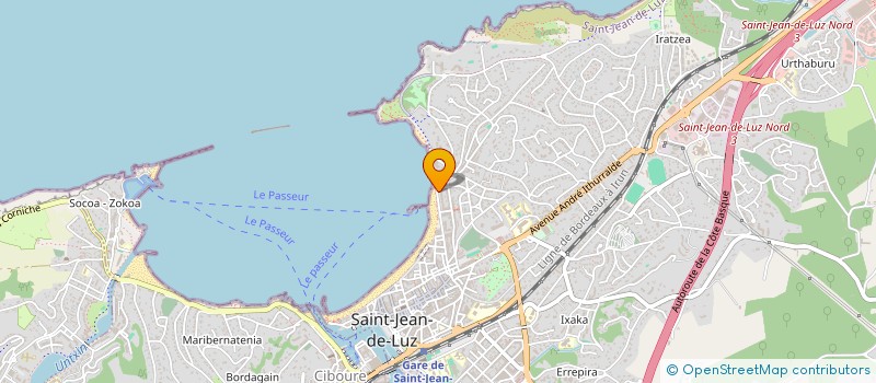 localisation de l'entreprise ARTE INTERNATIONAL EN COTE BASQUE à SAINT-JEAN-DE-LUZ