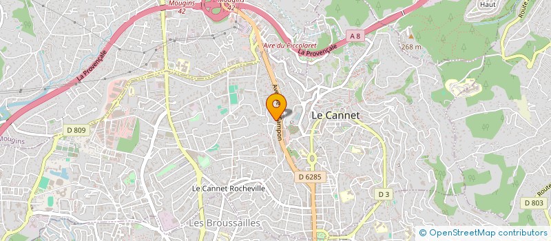 localisation de l'entreprise ARTE INVEST à LE CANNET