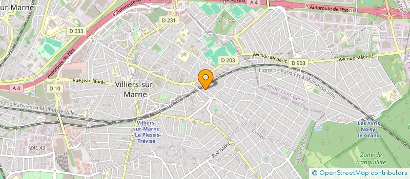 localisation de l'entreprise ARTE ISOL à VILLIERS-SUR-MARNE