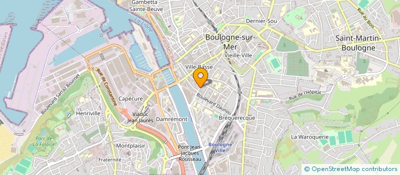 localisation de l'entreprise ARTE PATRIMOINE SNC  BOULOGNE-SUR-MER