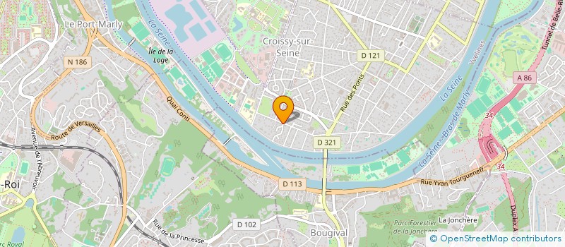 localisation de l'entreprise ARTE PEINTURE  CROISSY-SUR-SEINE