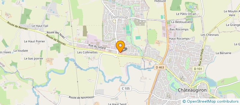 localisation de l'entreprise ARTE PIZZA  DOMLOUP