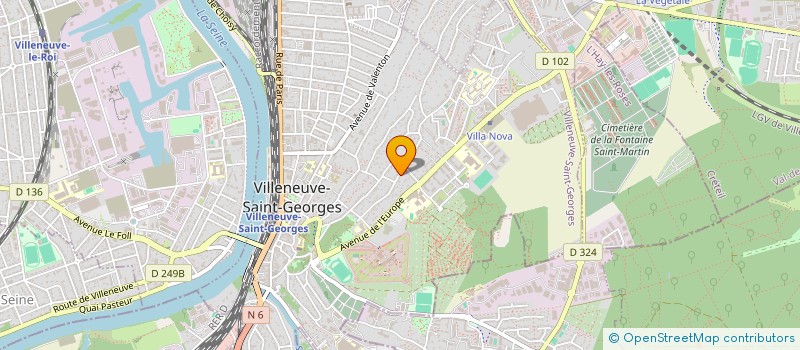 localisation de l'entreprise ARTE RENOVATION à VILLENEUVE ST GEORGES