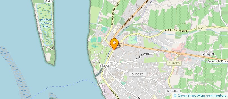 localisation de l'entreprise ARTE SANO à BLAYE