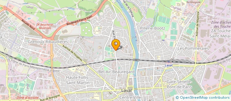localisation de l'entreprise ARTE SANS FRONTIERES à LAVAL