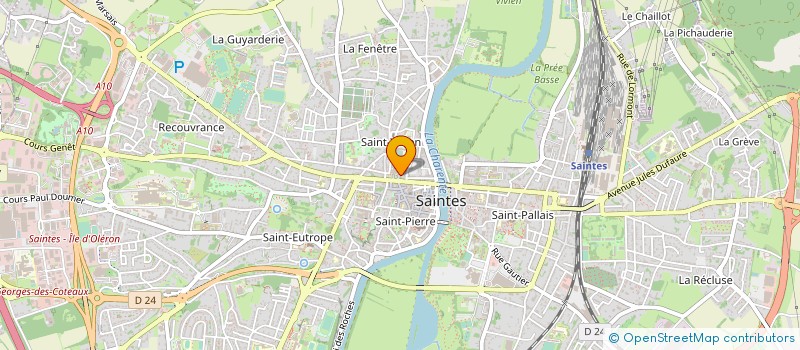 localisation de l'entreprise ARTE SIRO  SAINTES