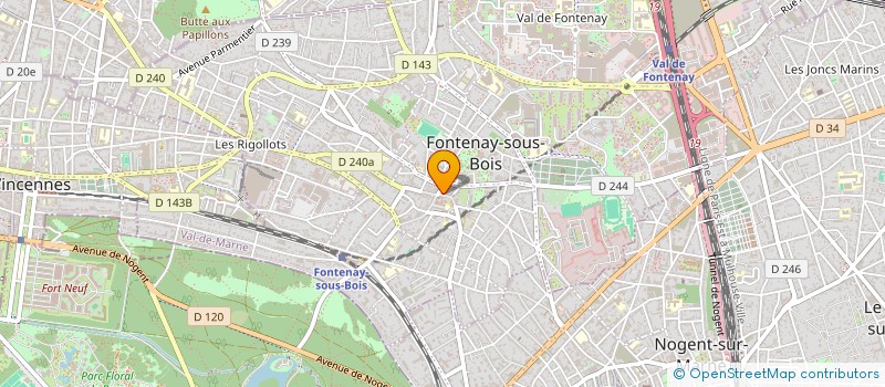 localisation de l'entreprise ARTE STUDIO à FONTENAY-SOUS-BOIS