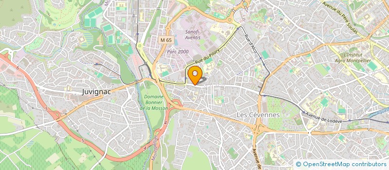 localisation de l'entreprise ARTE-SUD SARL à MONTPELLIER