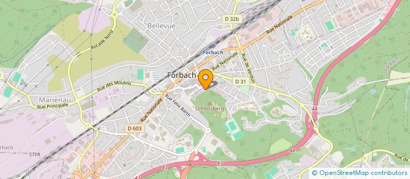 localisation de l'entreprise ARTE-TRIPODI  FORBACH