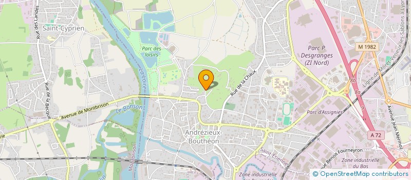 localisation de l'entreprise ARTE Y SANO  ANDREZIEUX-BOUTHEON