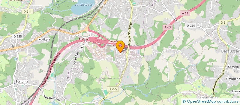localisation de l'entreprise ARTEA à BIDART