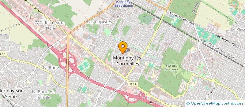 localisation de l'entreprise ARTEA PRODUCTIONS ARTISTIQUES à MONTIGNY-LES-CORMEILLES