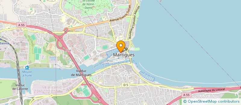 localisation de l'entreprise ARTEAGA ATTIA PALINACCI à MARTIGUES