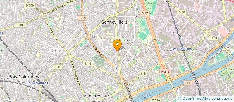 localisation de l'entreprise ARTEASTWORLD  GENNEVILLIERS