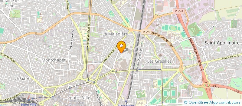 localisation de l'entreprise ARTEBA - ART ET BAT DESTINES LOCATION à DIJON