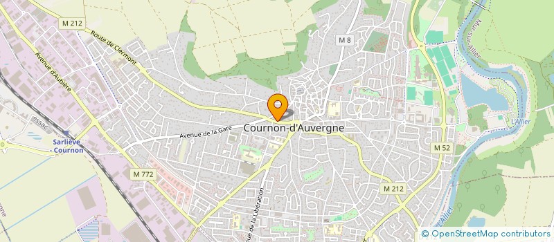 localisation de l'entreprise ARTEBAT CLERMONT à COURNON-D'AUVERGNE