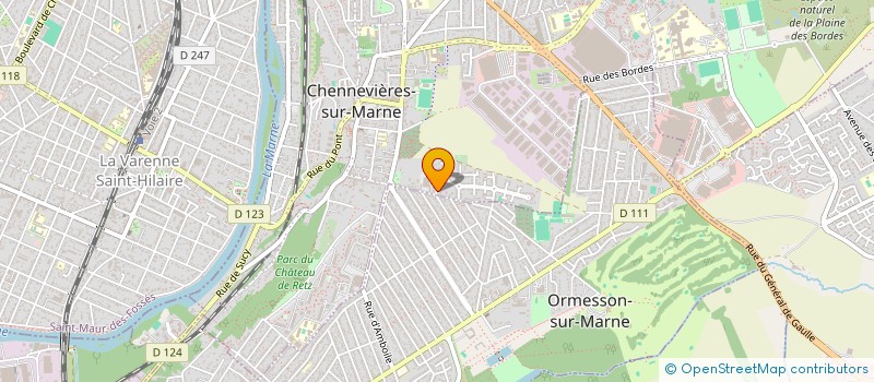 localisation de l'entreprise ARTEBIS à CHENNEVIERES-SUR-MARNE