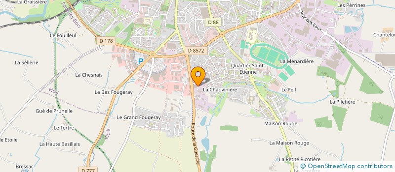 localisation de l'entreprise ARTEC à VITRE