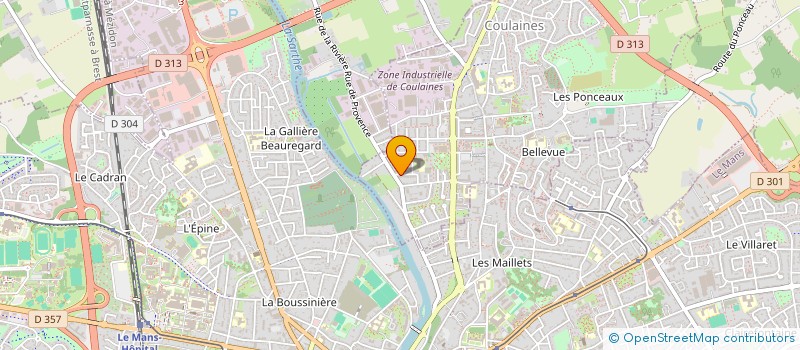 localisation de l'entreprise ARTEC à COULAINES