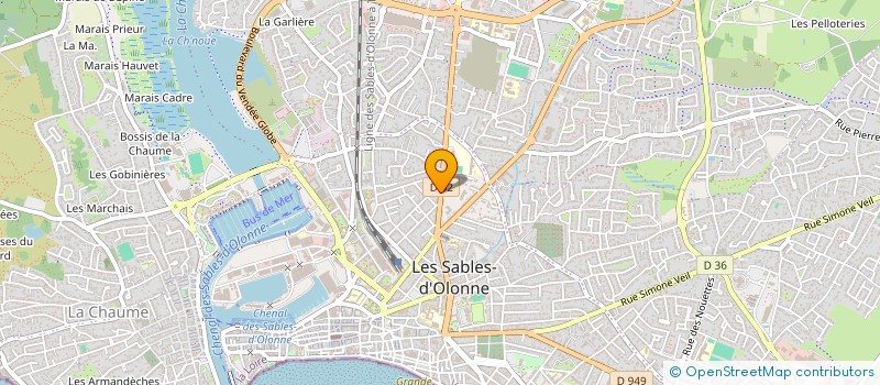 localisation de l'entreprise ARTEC à LES SABLES D'OLONNE