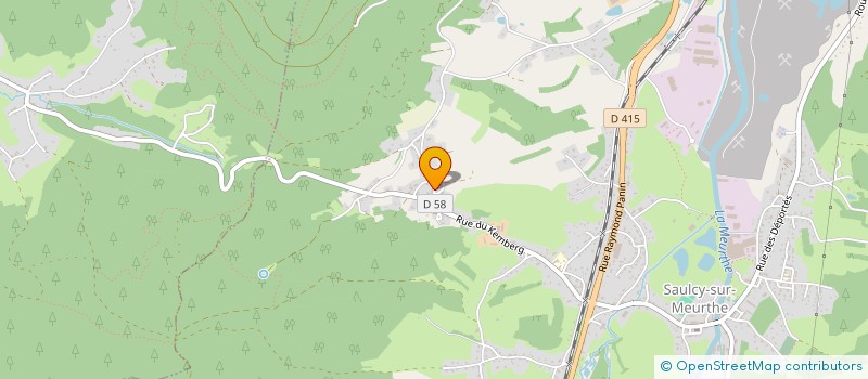 localisation de l'entreprise ARTEC à SAULCY-SUR-MEURTHE