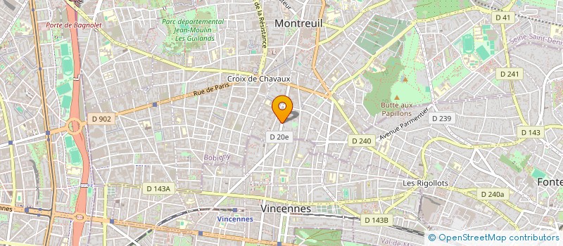 localisation de l'entreprise ARTEC à MONTREUIL